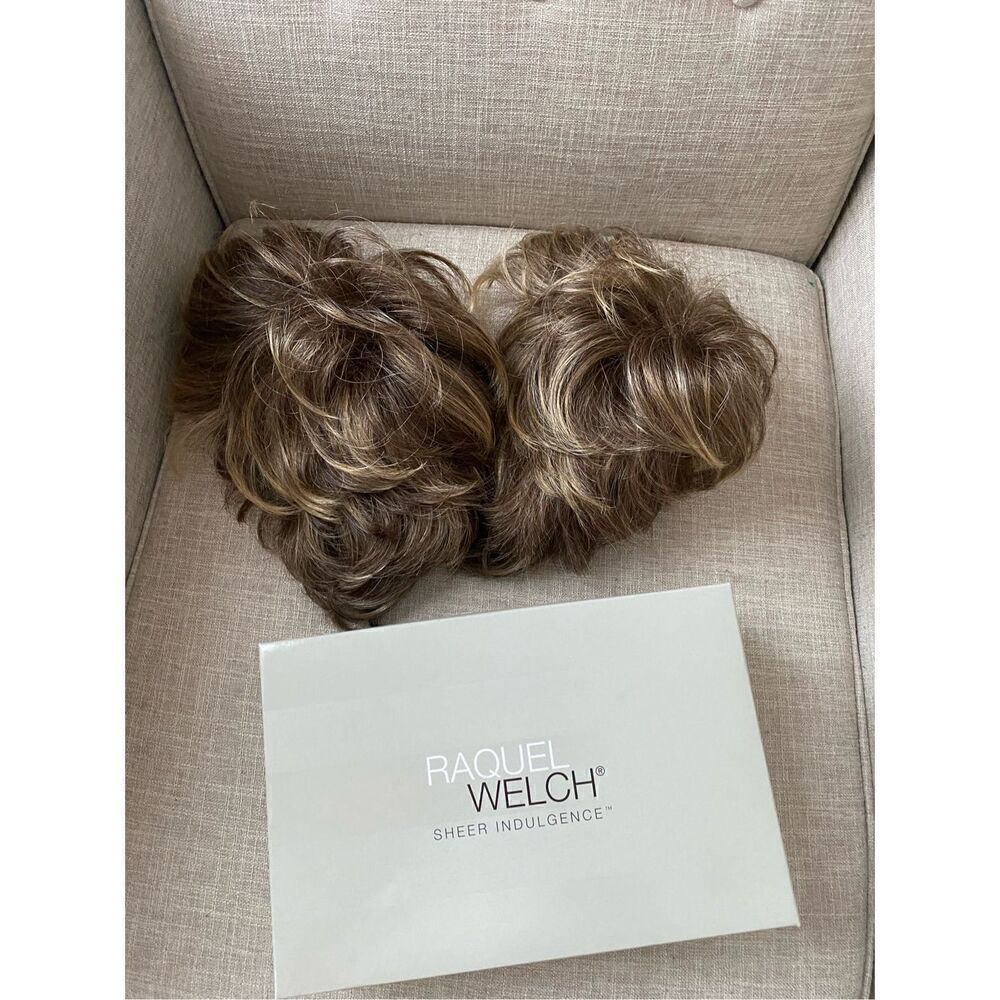 Raquel Welch Kanekalon Vibralite Modacrylic Lot Of Two Brown Wigs